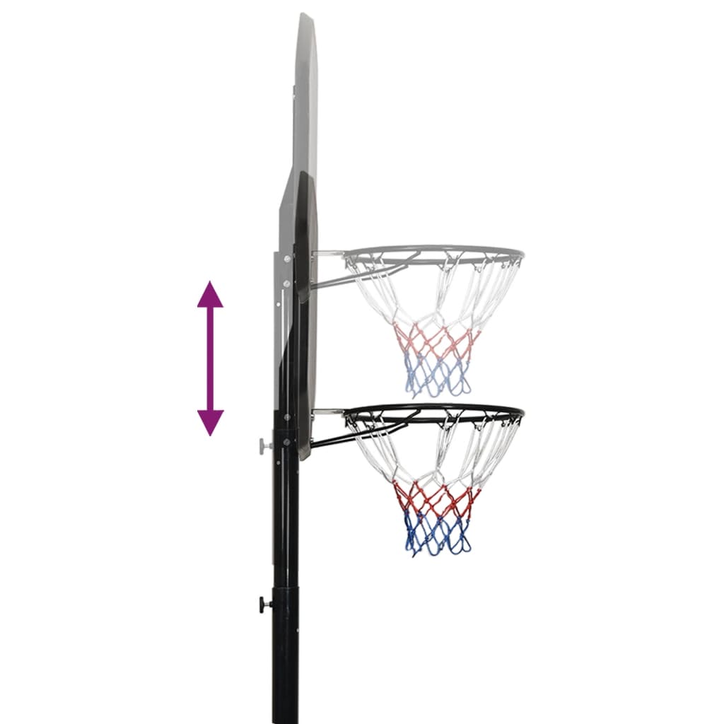 Supporto per Pallacanestro Nero 258-363 cm Polietilene - homemem39