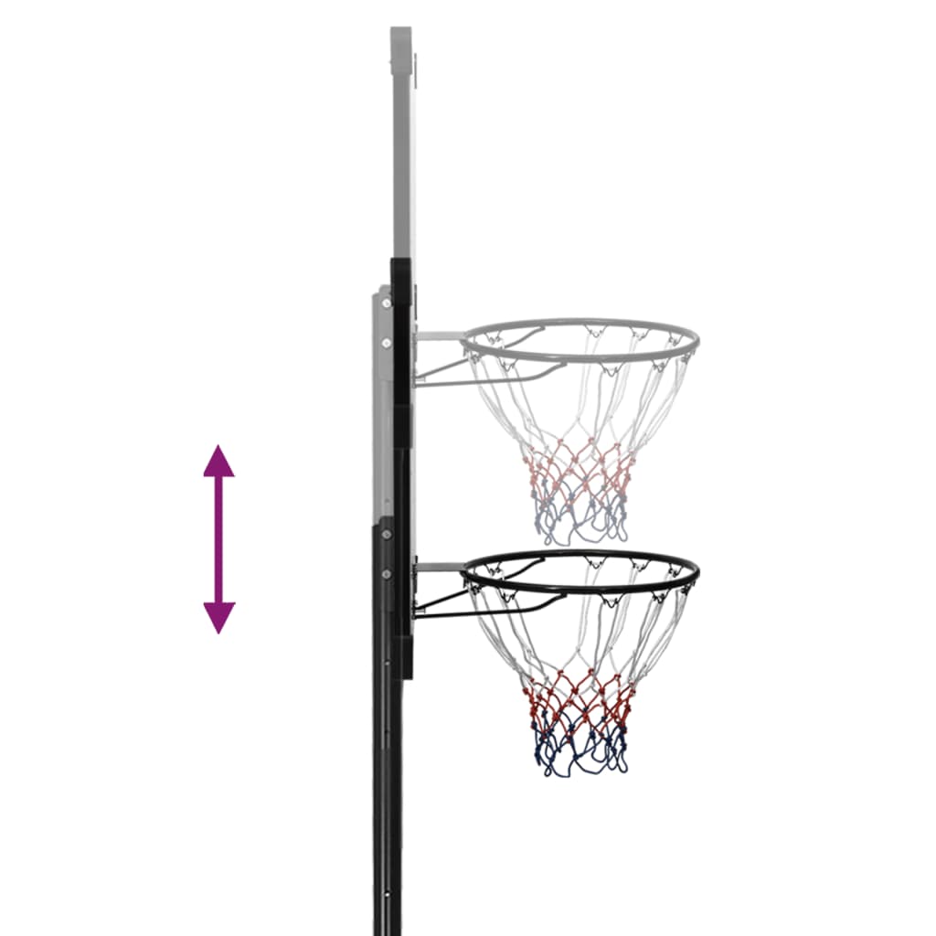 Supporto per Pallacanestro Trasparente 256-361 cm Policarbonato - homemem39