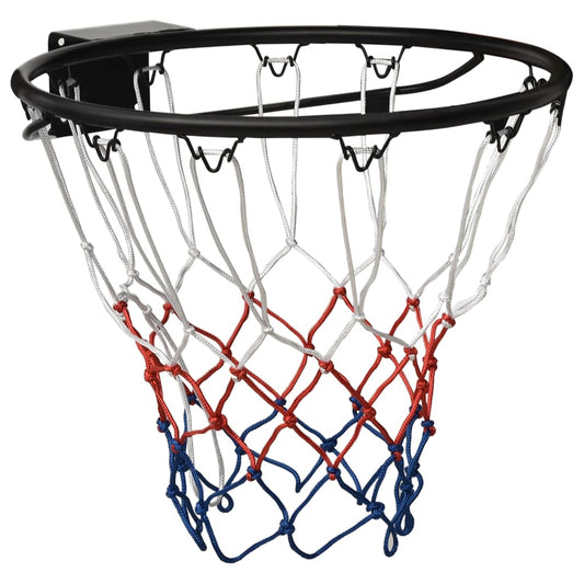 Canestro da Basket Nero 45 cm Acciaio - homemem39