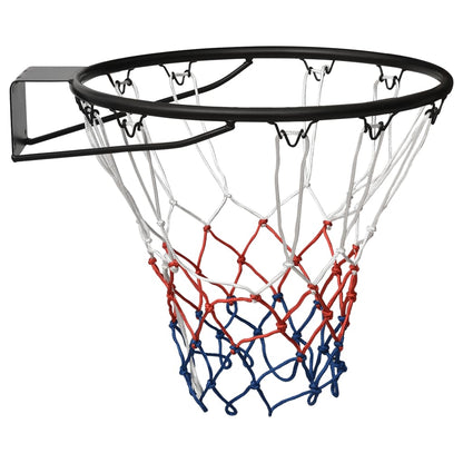 Canestro da Basket Nero 45 cm Acciaio - homemem39