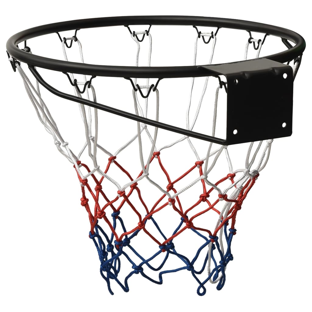 Canestro da Basket Nero 45 cm Acciaio - homemem39