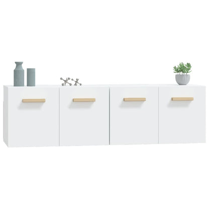 Mobili Parete 2 pz Bianco 60x36,5x35 cm Legno Multistrato - homemem39