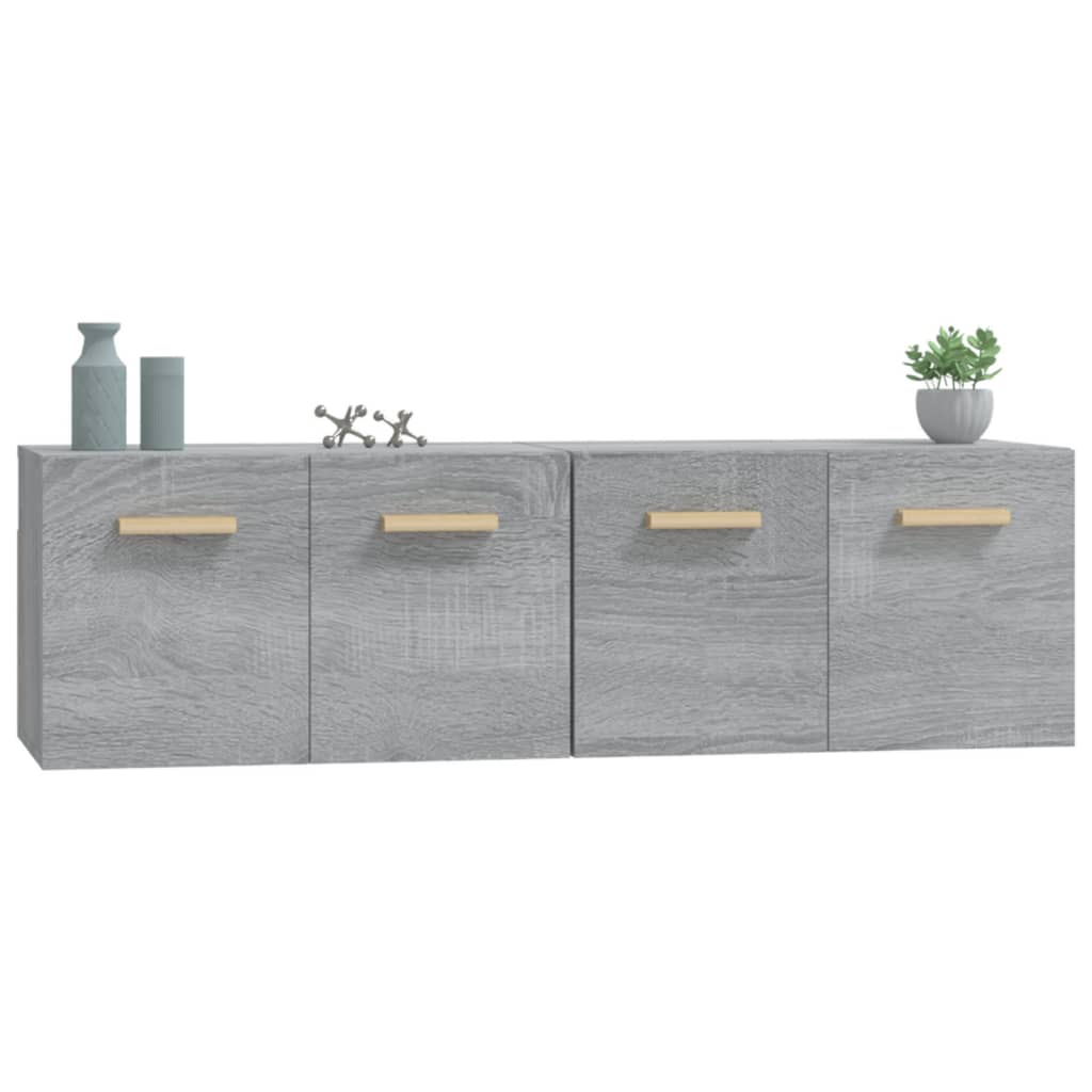 Mobili Parete 2 pz Grigio Sonoma 60x36,5x35cm Legno Multistrato - homemem39