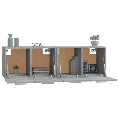 Mobili Parete 2 pz Grigio Sonoma 60x36,5x35cm Legno Multistrato - homemem39