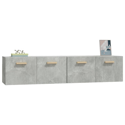 Mobili Parete 2 pz Grigio Cemento 80x35x36,5 cm in Multistrato - homemem39