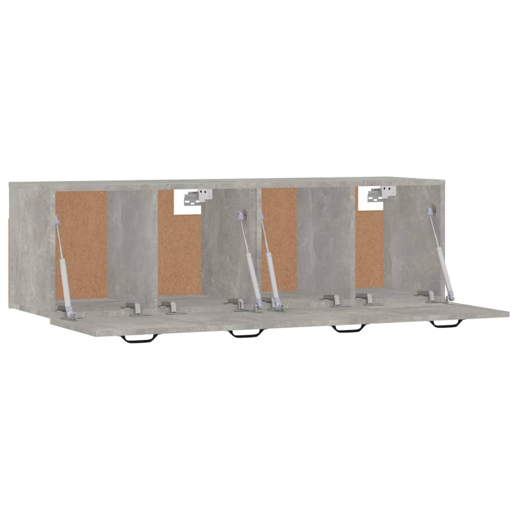 Mobili Parete 2 pz Grigio Cemento 80x35x36,5 cm in Multistrato - homemem39