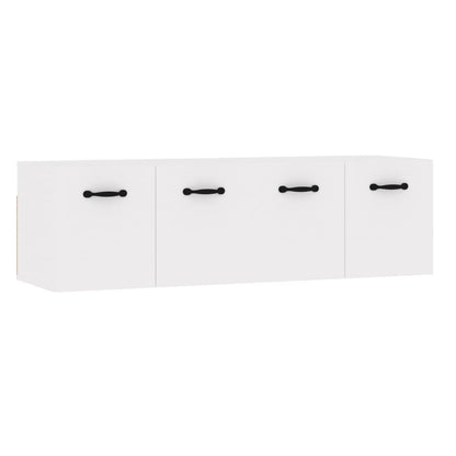 Mobili Parete 2 pz Bianco Lucido 80x36,5x35cm Legno Multistrato - homemem39