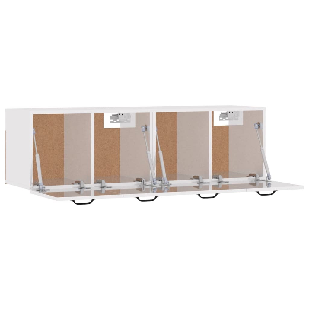 Mobili Parete 2 pz Bianco Lucido 80x36,5x35cm Legno Multistrato - homemem39