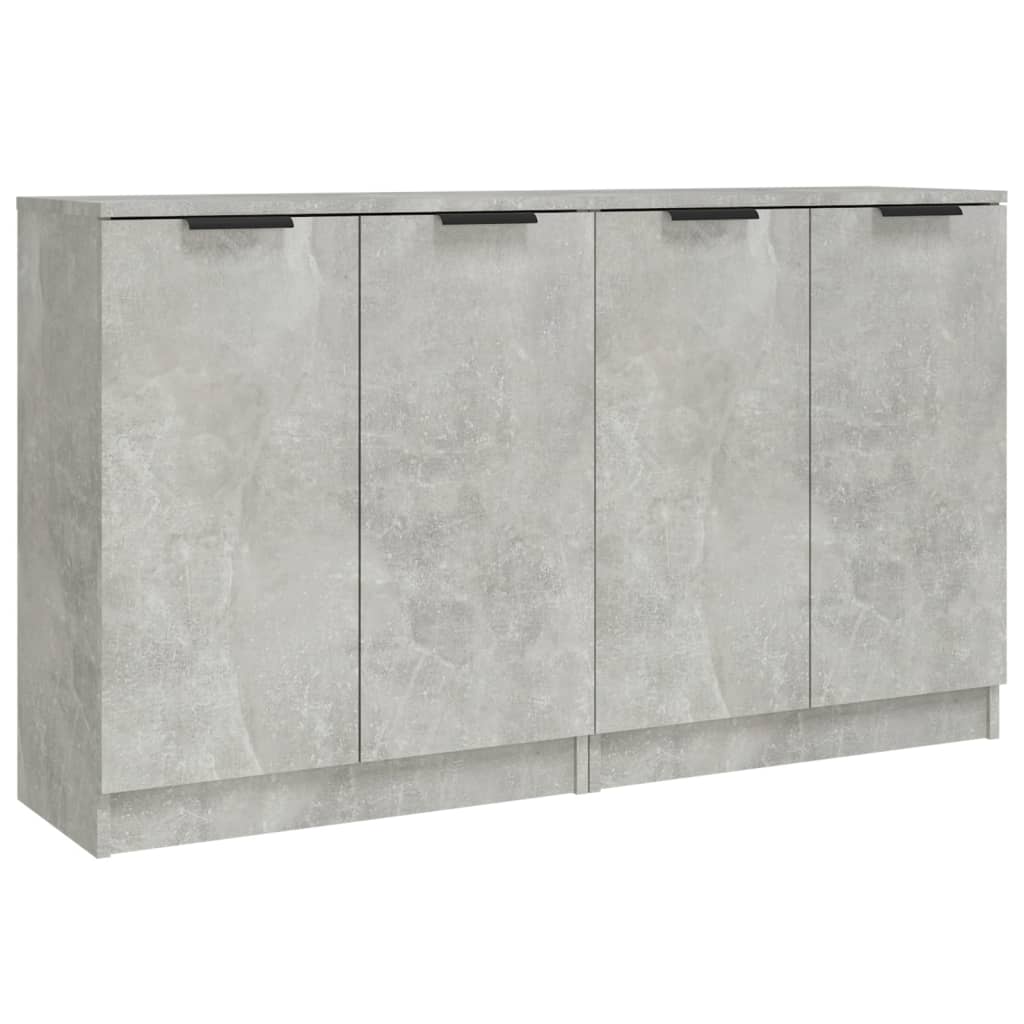 Credenze 2 pz Grigio Cemento 60x30x70 cm in Legno Multistrato - homemem39