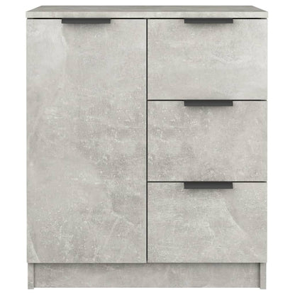 Credenze 2 pz Grigio Cemento 60x30x70 cm in Legno Multistrato - homemem39