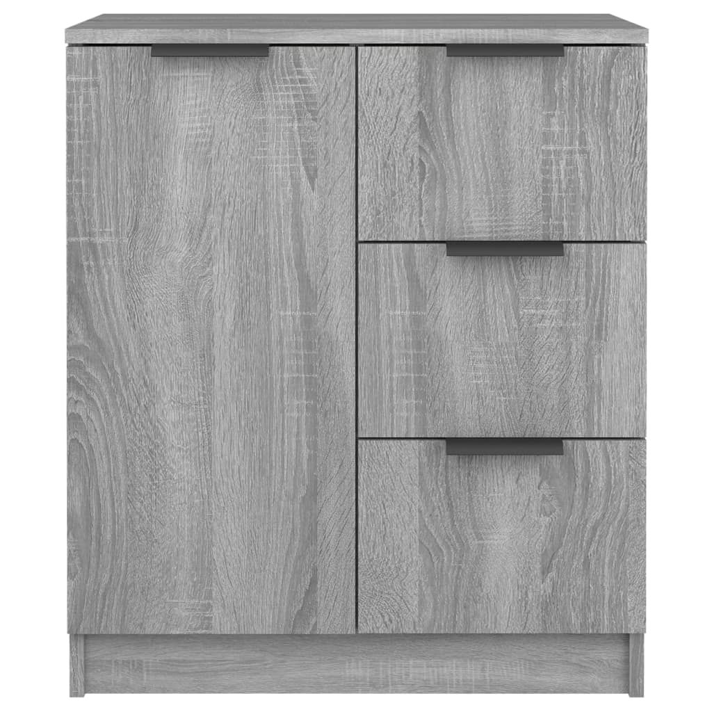 Credenze 2 pz Grigio Sonoma 60x30x70 cm in Legno Multistrato - homemem39