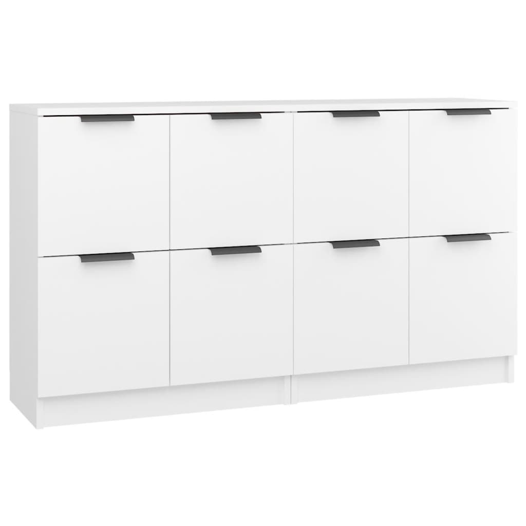 Credenze 2 pz Bianco 60x30x70 cm in Legno Multistrato - homemem39