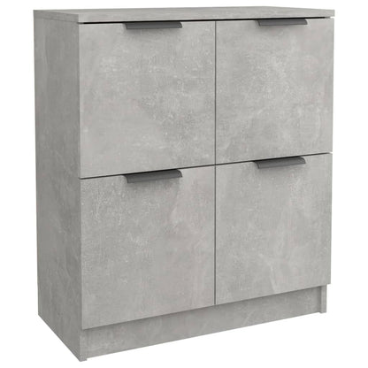 Credenze 2 pz Grigio Cemento 60x30x70 cm in Legno Multistrato - homemem39