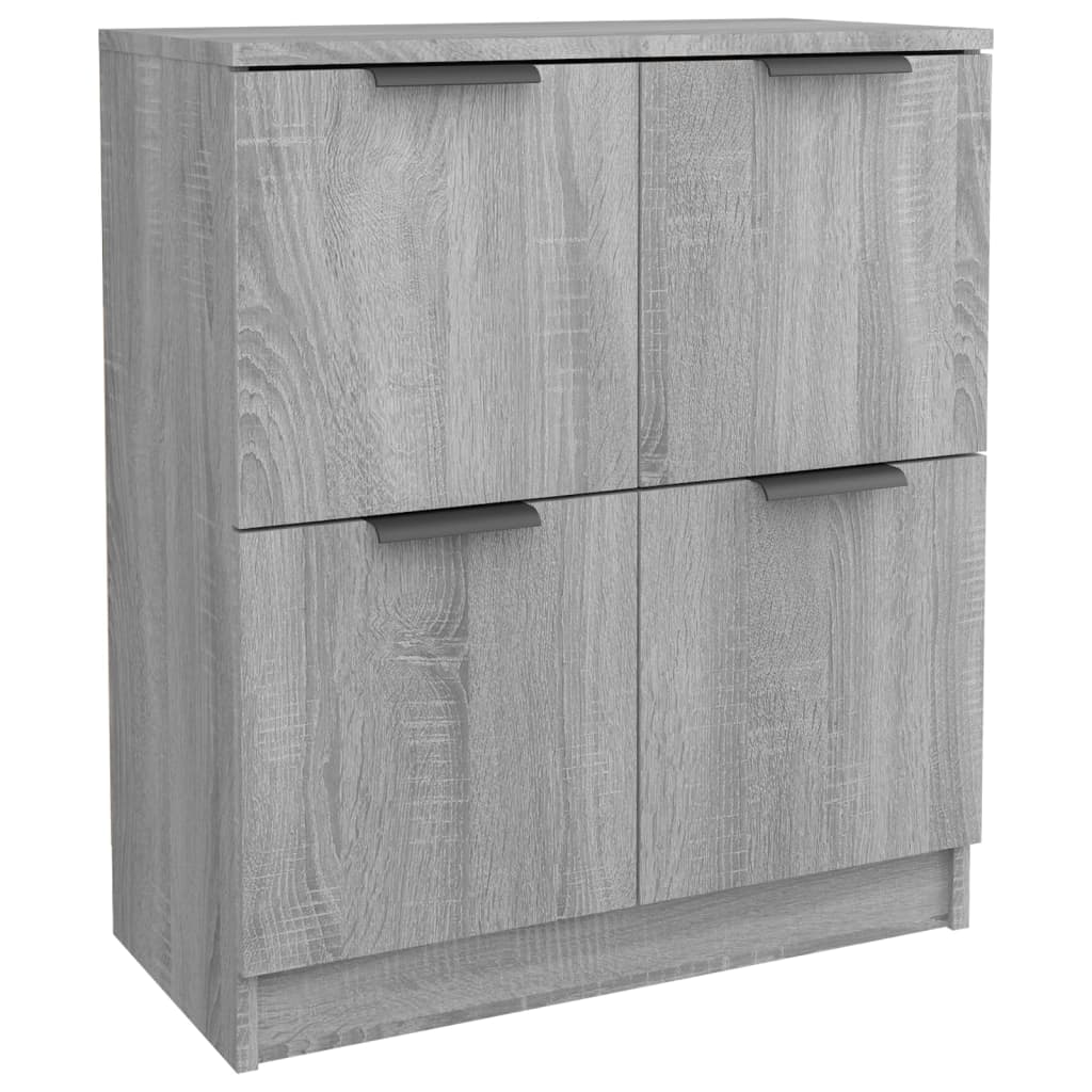 Credenze 2 pz Grigio Sonoma 60x30x70 cm in Legno Multistrato - homemem39