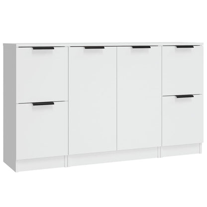 Credenze 3 pz Bianco in Legno Multistrato - homemem39