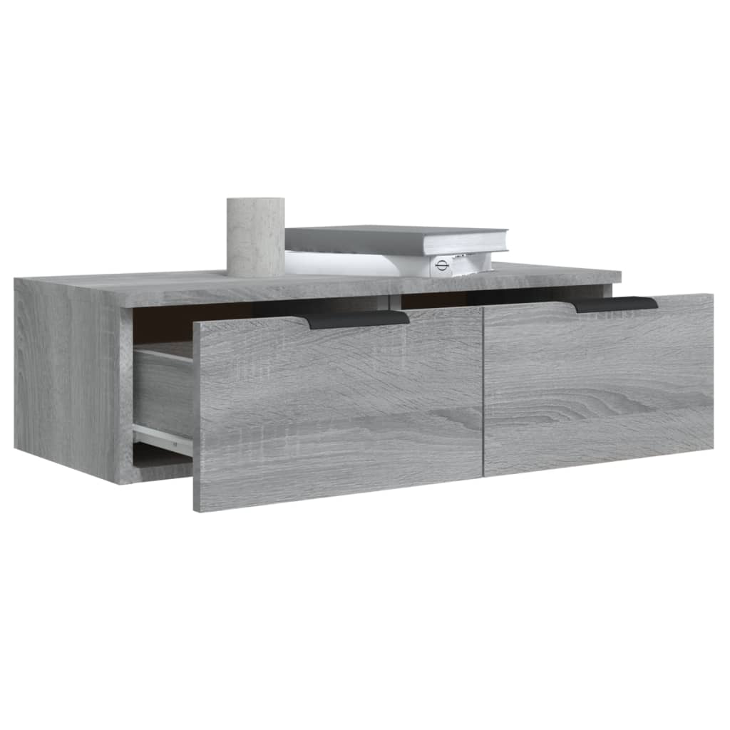 Mobili Pensili 2 pz Grigio Sonoma 68x30x20 cm Legno Multistrato - homemem39