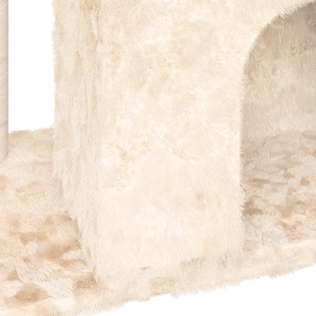 Albero per Gatti con Tiragraffi in Sisal Crema 51 cm - homemem39