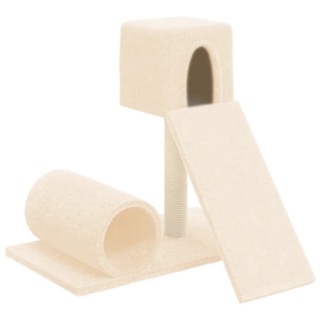 Albero per Gatti con Tiragraffi in Sisal Crema 59 cm - homemem39