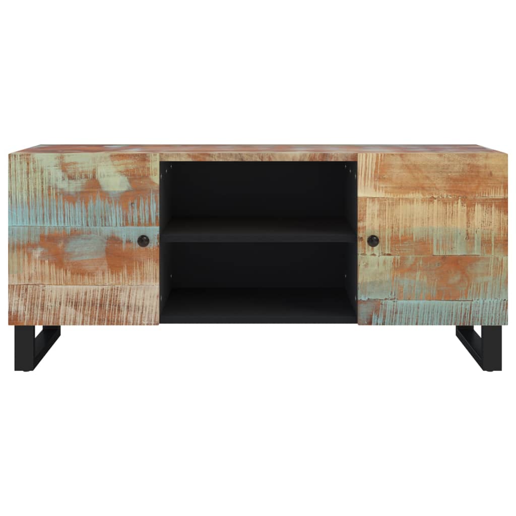 Mobile Porta TV 105x33x46 cm in Legno Massello di Recupero - homemem39