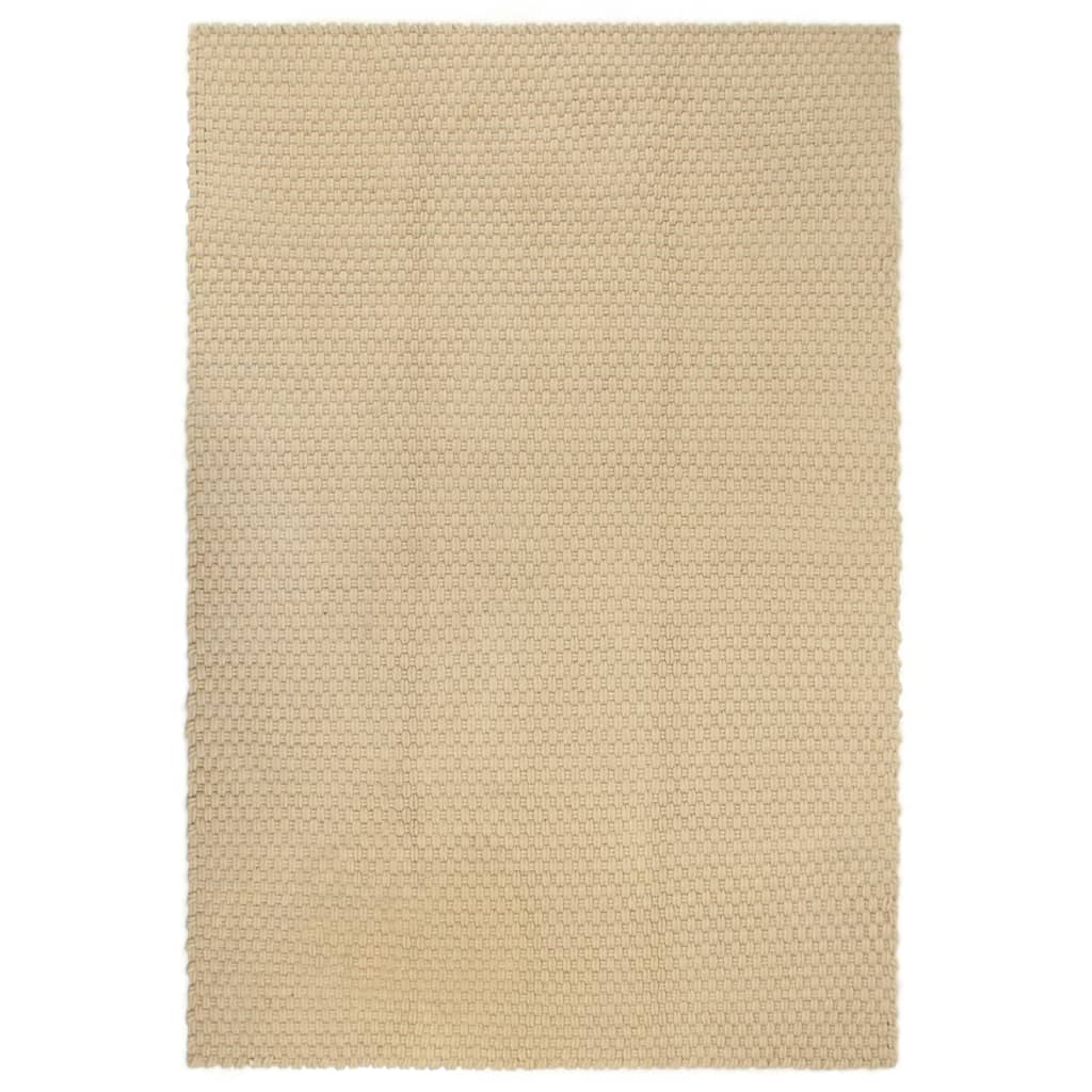 Tappeto Rettangolare Naturale 160x230 cm in Cotone - homemem39