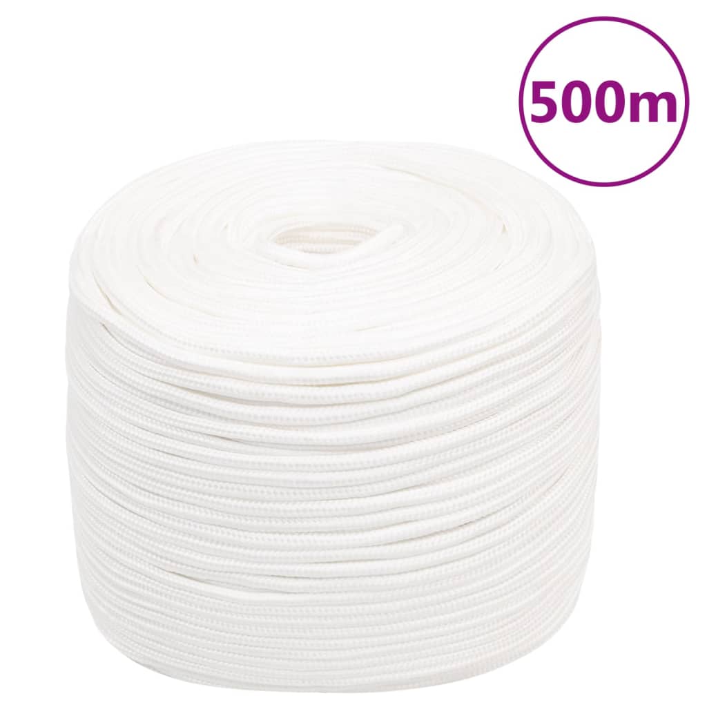 Corda Nautica Completamente Bianca 10 mm 500 m in Polipropilene - homemem39