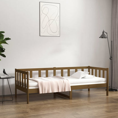 Dormeuse Miele 80x200 cm in Legno Massello di Pino - homemem39