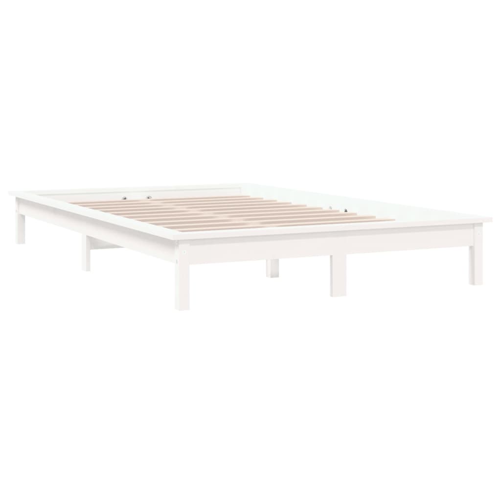 Giroletto Bianco 140x190 cm in Legno Massello di Pino - homemem39