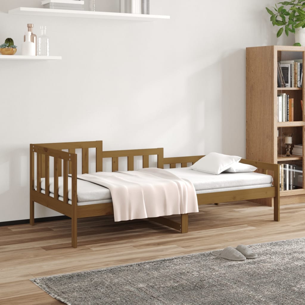 Dormeuse Miele 80x200 cm in Legno Massello di Pino - homemem39