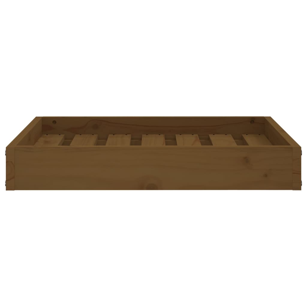 Cuccia per Cani Miele 61,5x49x9 cm in Legno Massello di Pino - homemem39