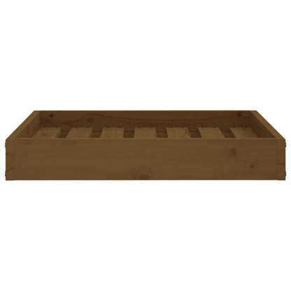 Cuccia per Cani Miele 61,5x49x9 cm in Legno Massello di Pino - homemem39