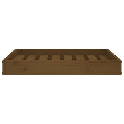 Cuccia per Cani Miele 71,5x54x9 cm in Legno Massello di Pino - homemem39