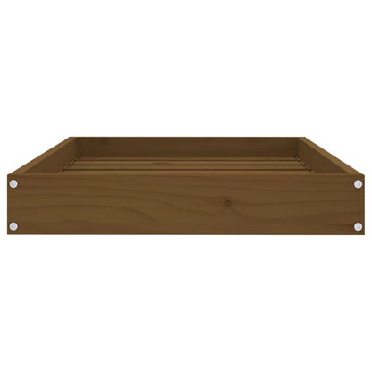 Cuccia per Cani Miele 71,5x54x9 cm in Legno Massello di Pino - homemem39