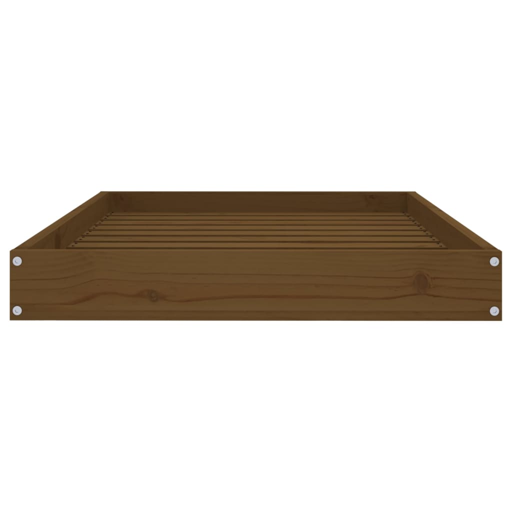 Cuccia per Cani Miele 91,5x64x9 cm in Legno Massello di Pino - homemem39