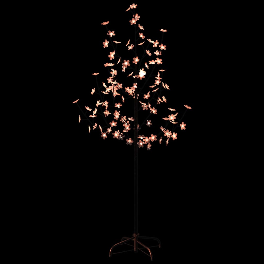 Albero di Ciliegio con 84 LED Bianco Caldo 120 cm - homemem39