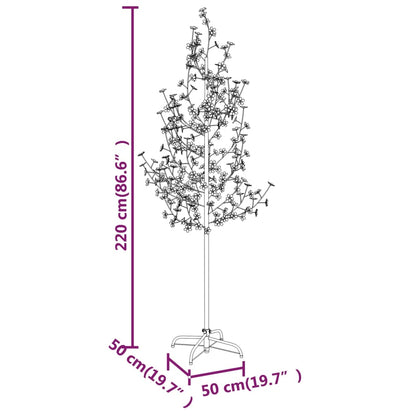 Albero di Ciliegio con 220 LED Bianco Caldo 220 cm - homemem39