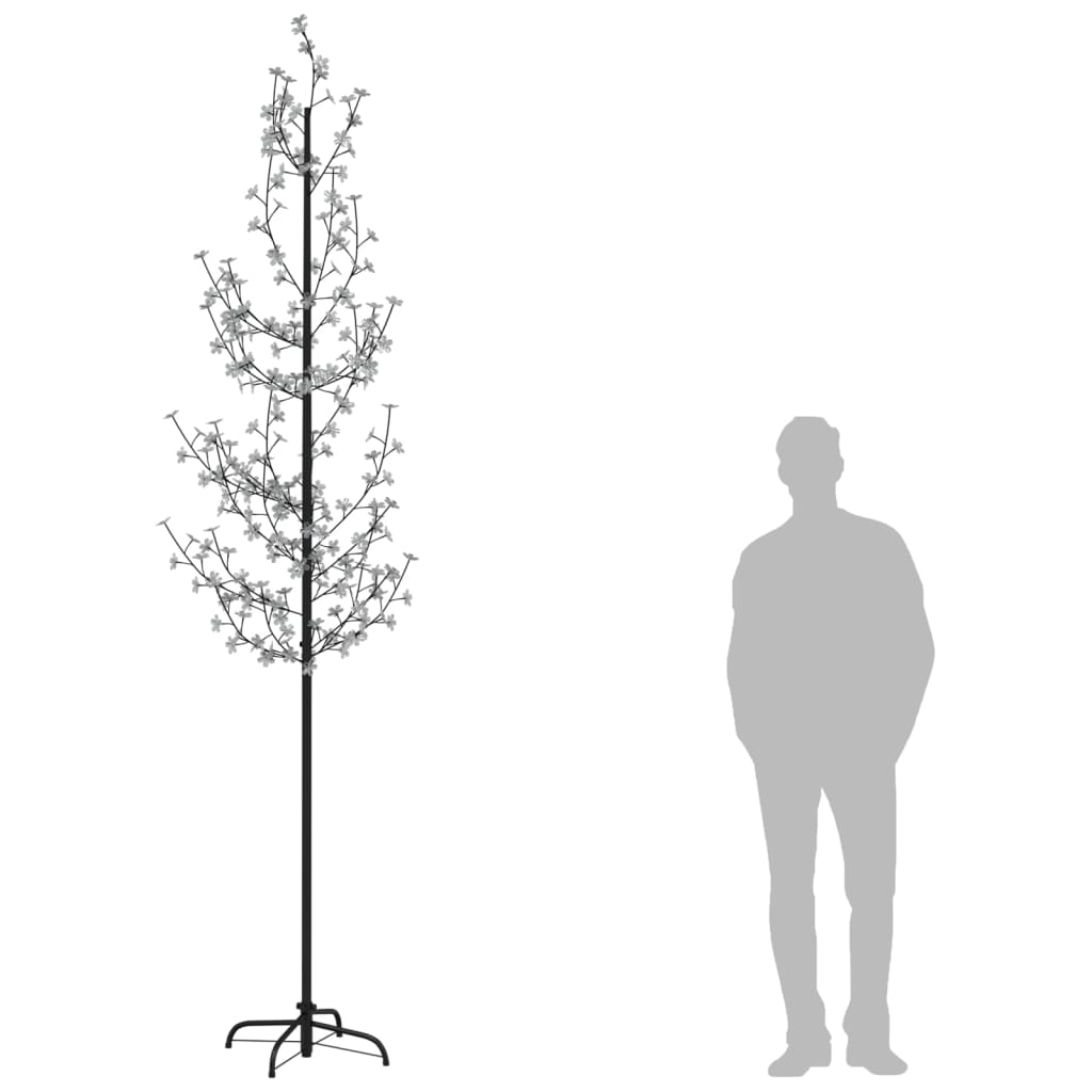 Albero di Ciliegio con 368 LED Bianco Caldo 300 cm - homemem39