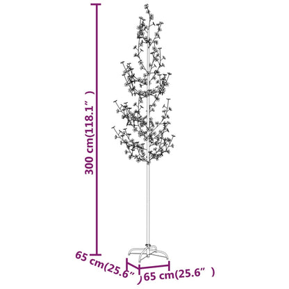 Albero di Ciliegio con 368 LED Bianco Caldo 300 cm - homemem39