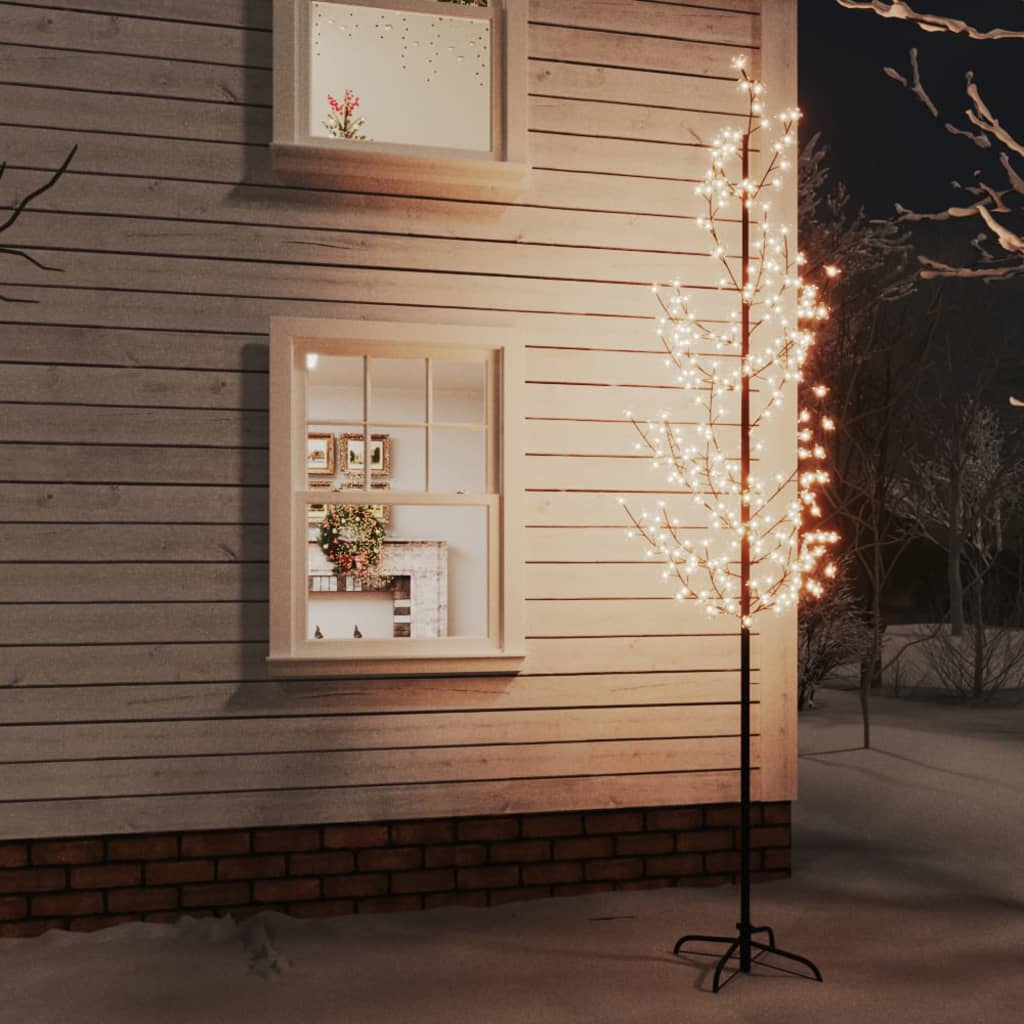 Albero di Ciliegio con 368 LED Bianco Caldo 300 cm - homemem39