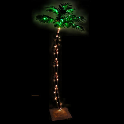 Palma con LED Bianco Caldo 96 LED 180 cm - homemem39