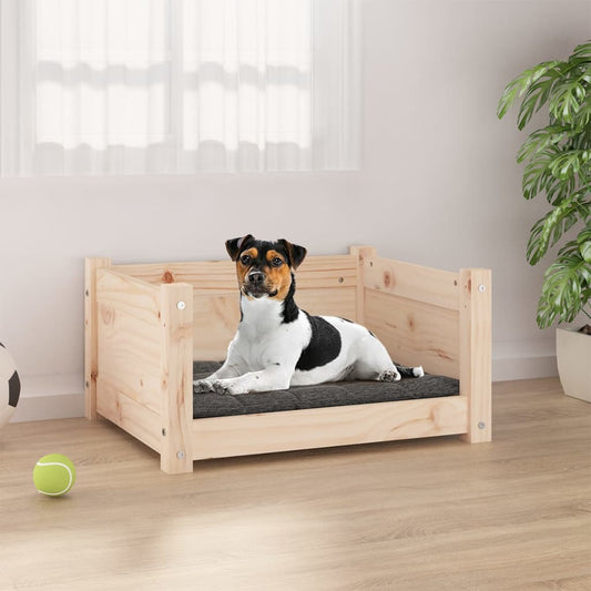 Cuccia per Cani 55,5x45,5x28 cm in Legno Massello di Pino - homemem39