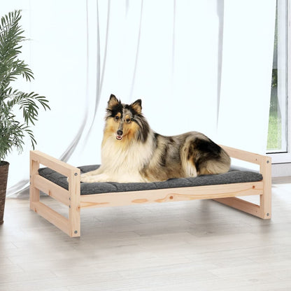 Cuccia per Cani 95,5x65,5x28 cm in Legno Massello di Pino - homemem39