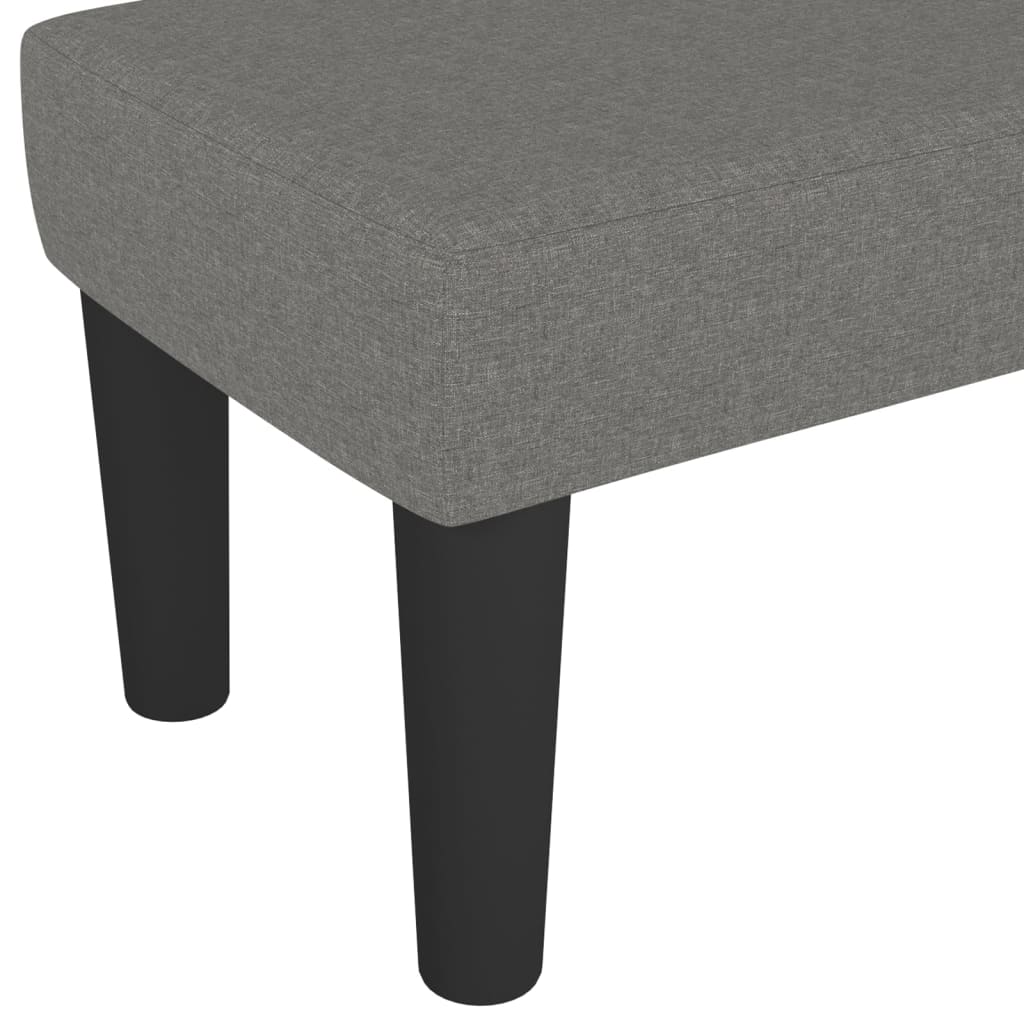 Panca Grigio Scuro 100x30x30 cm in Tessuto - homemem39