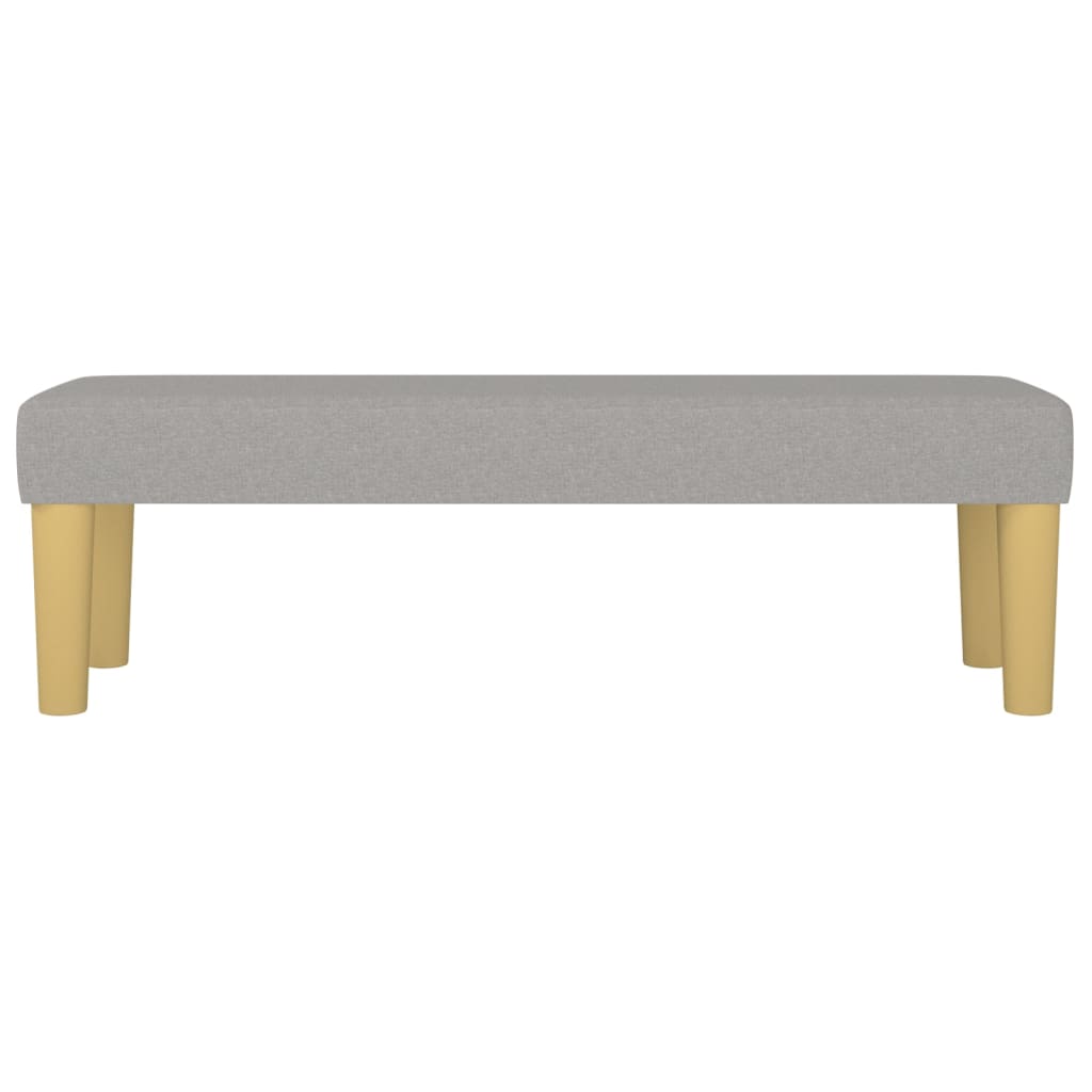 Panca Grigio Chiaro 100x30x30 cm in Tessuto - homemem39