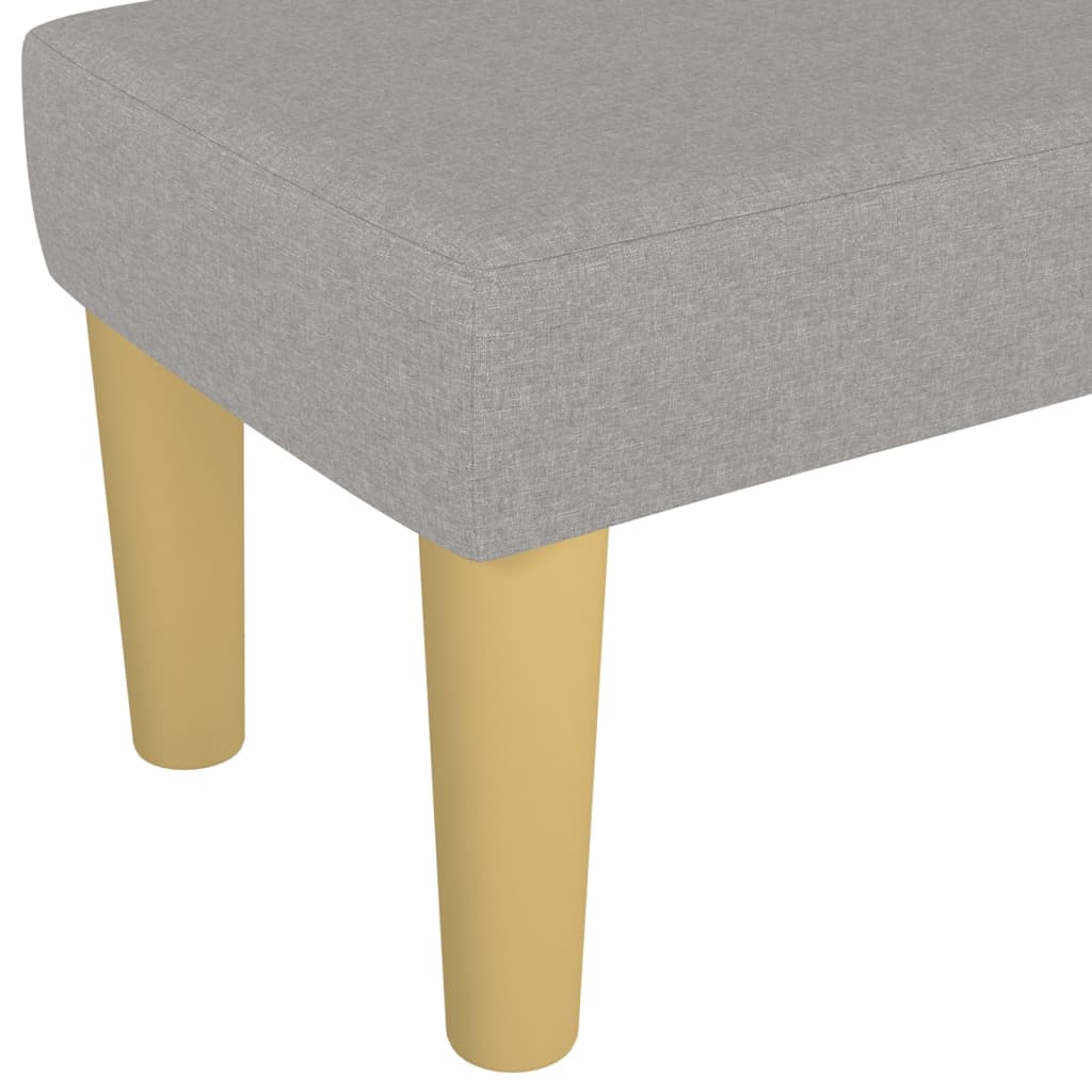 Panca Grigio Chiaro 100x30x30 cm in Tessuto - homemem39