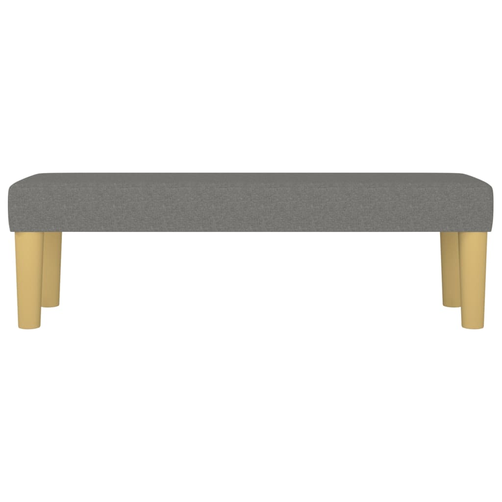 Panca Grigio Scuro 100x30x30 cm in Tessuto - homemem39