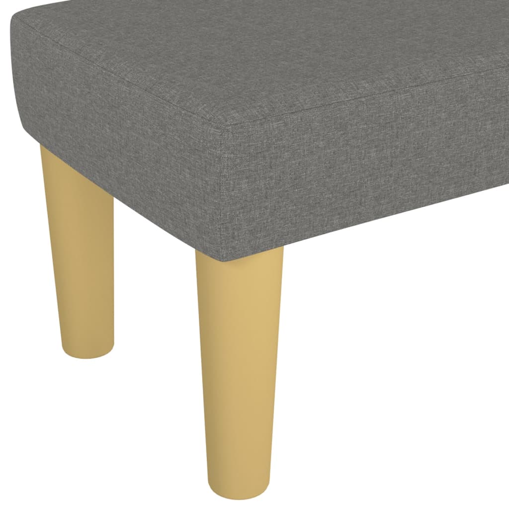 Panca Grigio Scuro 100x30x30 cm in Tessuto - homemem39