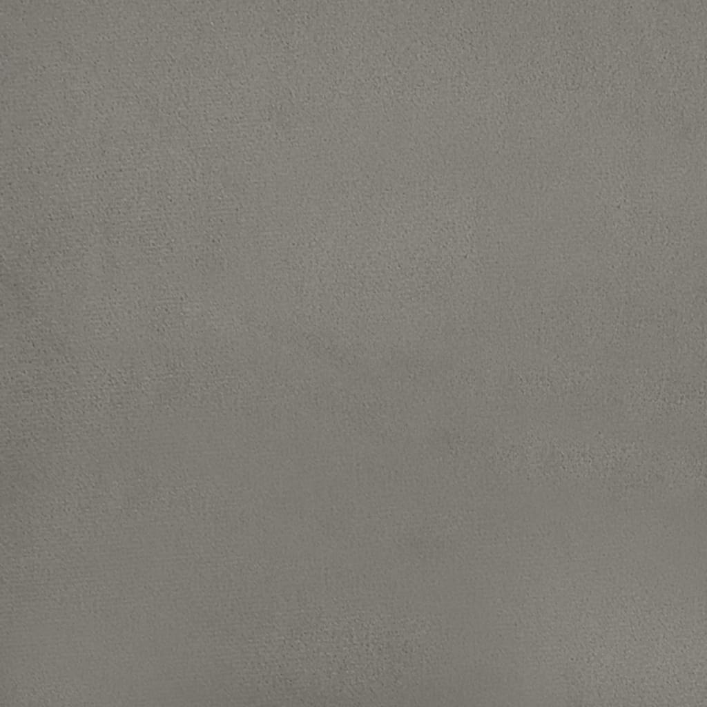 Panca Grigio Chiaro 100x30x30 cm in Velluto - homemem39