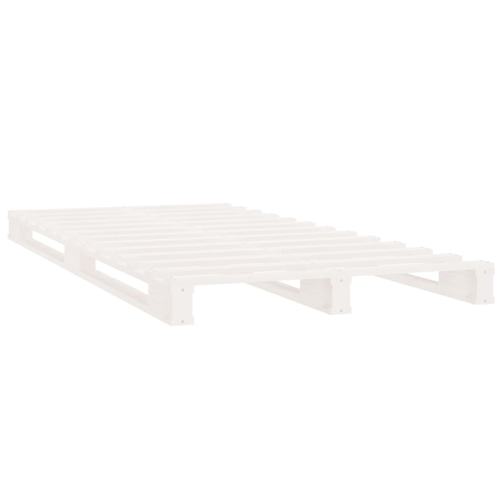 Giroletto Bianco 75x190cm Legno Massello Pino 2FT6 Small Single - homemem39