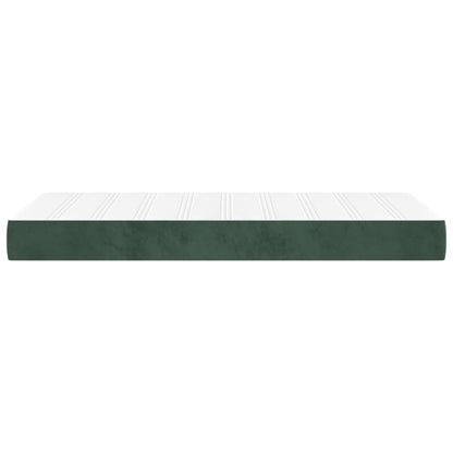 Materasso a Molle Verde Scuro 100x200x20 cm in Velluto - homemem39