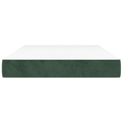 Materasso a Molle Verde Scuro 120x200x20 cm in Velluto - homemem39